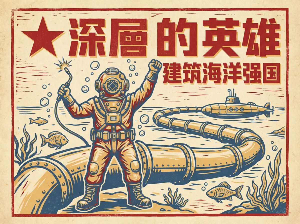 深海焊接师王涛同志，水下建设的劳动模范 - 51视频